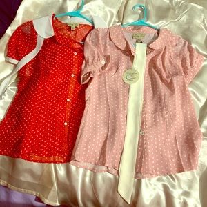 Lindy Bop button vintage tops